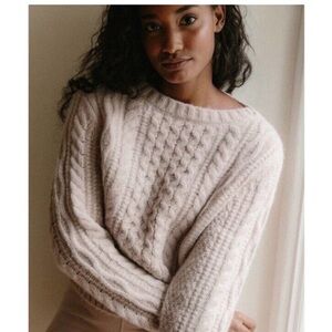 JENNI KAYNE Cable Knit Sweater